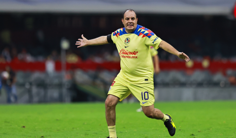 Cuauhtémoc Blanco fue la figura de América en el partido de leyendas vs Chivas / Foto: Mexsport