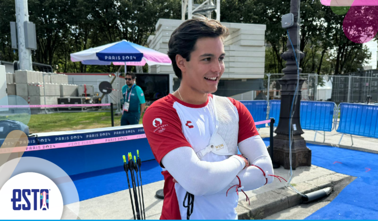 El arquero Matías Grande se fue contento con el resultado en París 2024. Foto: Juan Antonio Dávalos