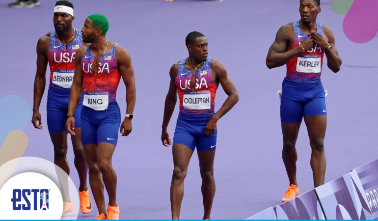 Estados Unidos terminó la prueba del 4x100 descalificado
