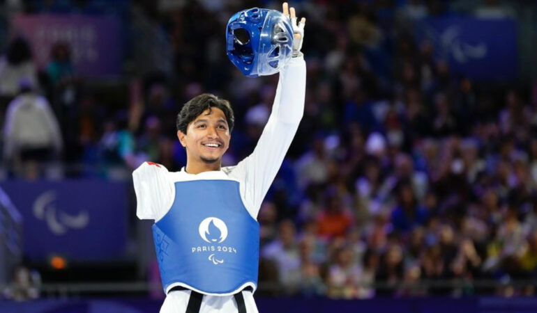 Juan Diego García consigue medalla de bronce en París 2024. FOTO: @COPAME