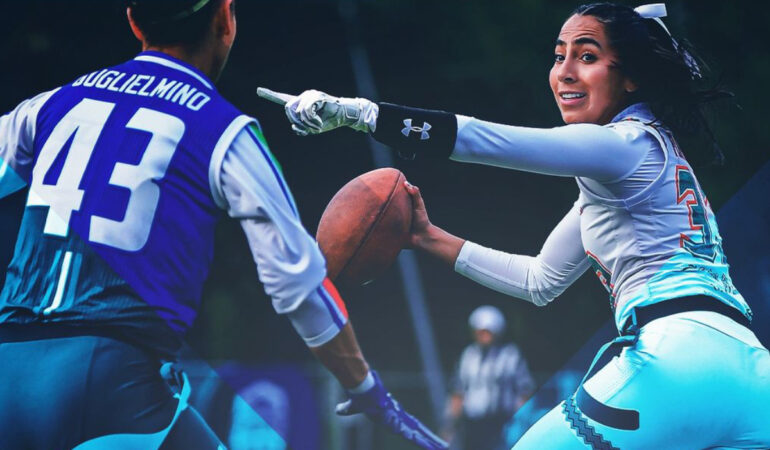 Los equipos mexicanos de Flag Football triunfaron en el inicio del Campeonato Mundial. FOTO: Ig @ifafmedia