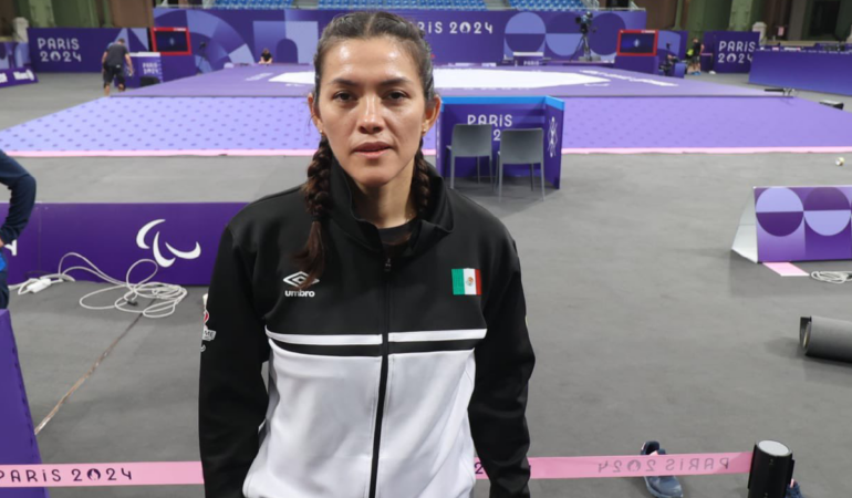 María del Rosario Espinoza, entrenadora del equipo mexicano de parataekwondo. Foto: @Conade