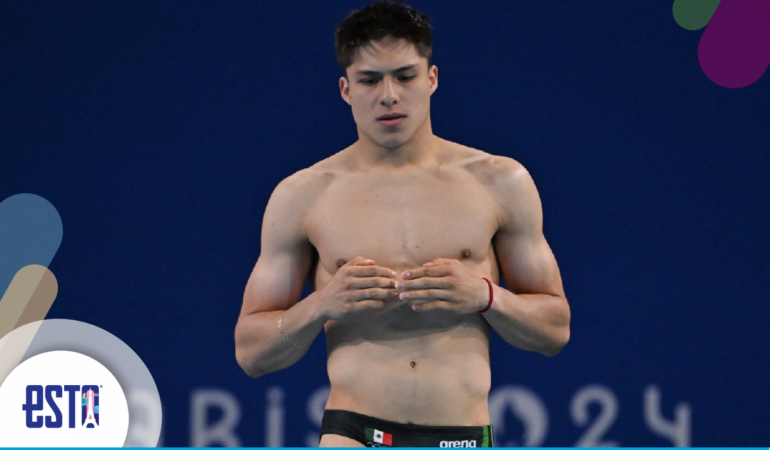 Osmar Olvera avanzó a la final de trampolín de tres metros en París 2024. Foto: @COM