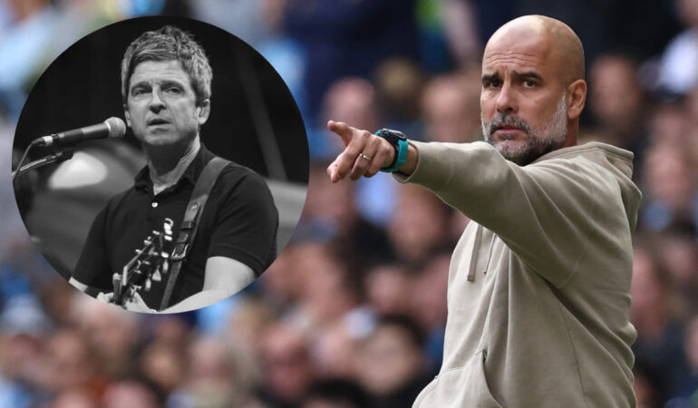 Pep Guardiola tiene una buena amistad con Noel Gallagher. FOTO: AFP / Ig @themightyi