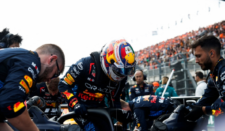 Sergio Checo Pérez fue sexto en el Gran Premio de Países Bajos. Foto: AFP