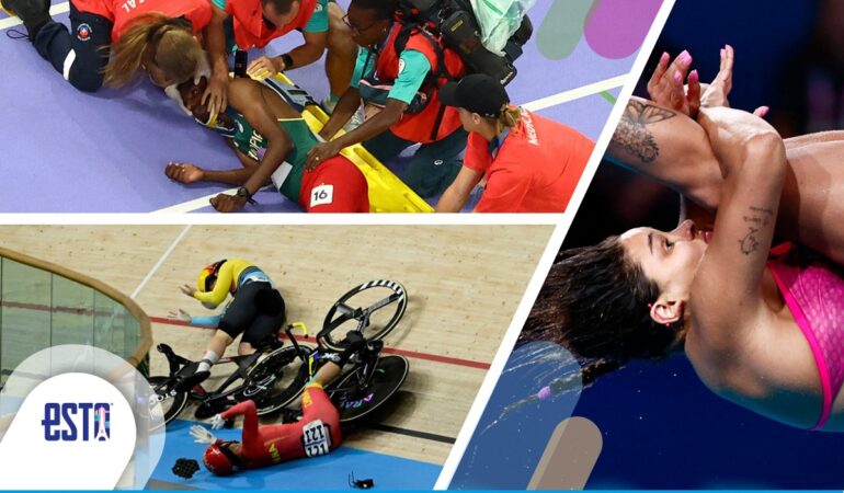 Aranza Vázquez y otros atletas sufrieron accidentes durante París 2024 / Arte: Abril Hernández