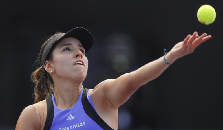 Camila Osorio se fue del Guadalajara Open. FOTO: EFE