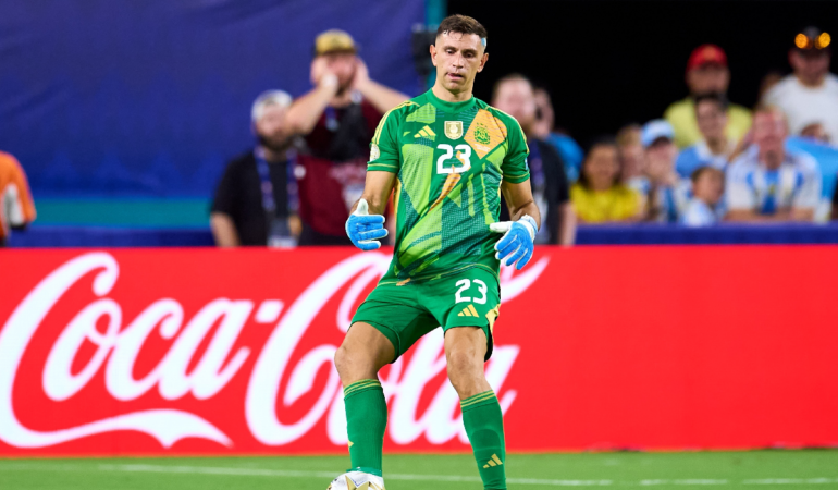 El Emiliano ‘Dibu’ Martínez fue sancionado por la FIFA. Foto: Mexsport