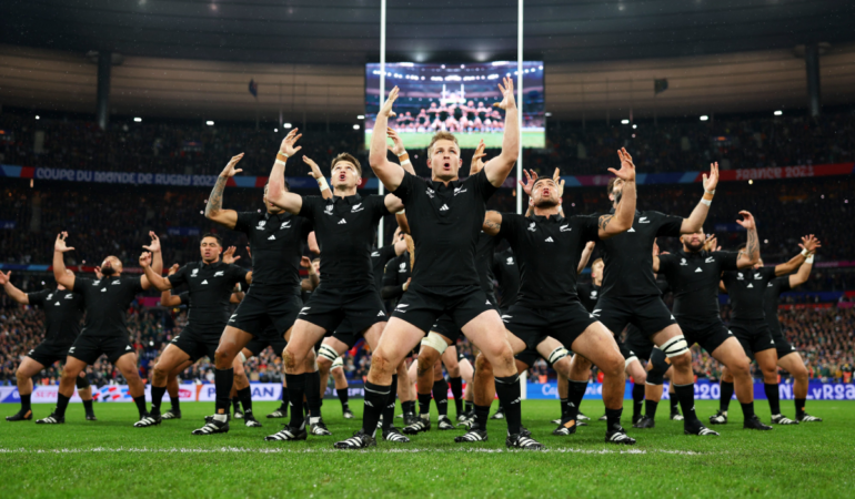 El haka es un baile tradicional de Nueva Zelanda / Foto: TW @AllBlacks