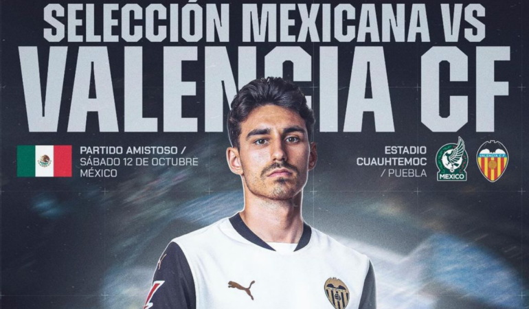 El juego de México y Valencia será el primero en contra de un club en más de 20 años / Foto: Cortesía @Valenciacf