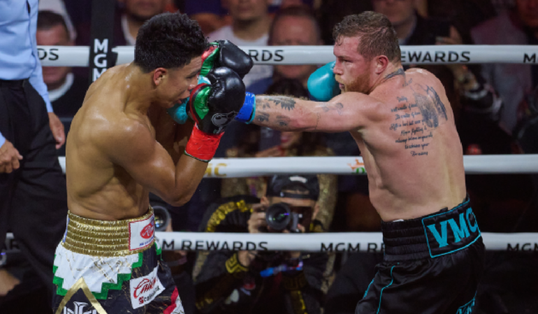 Jaime Munguía ya enfrentó a Saúl Álvarez foto_ Mexsport
