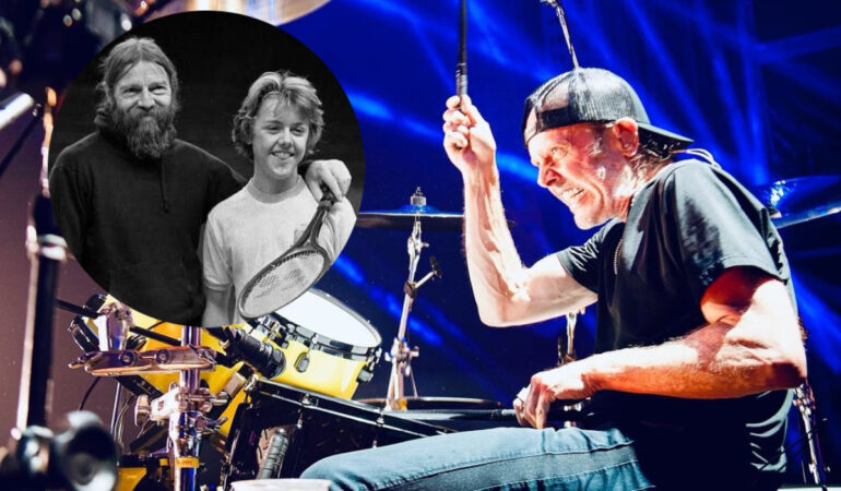 Lars Ulrich hizo a un lado el tenis para ser estrella del rock. FOTO: Ig @larsulrich