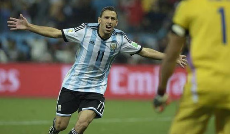 Maxi Rodríguez eliminó a México en la Copa del Mundo del 2006. Foto: AFP
