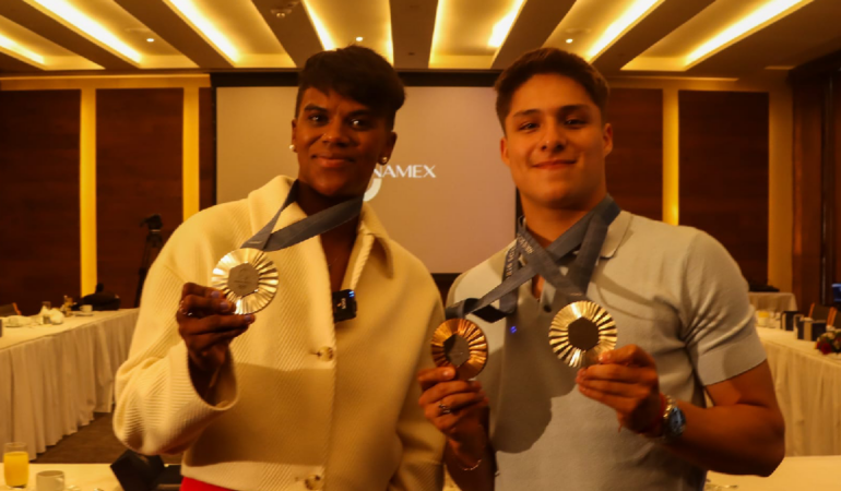 Prisca Awiti y Osmar Olvera ya piensan en los próximos juegos olímpicos. Foto: Sarahi Melecio