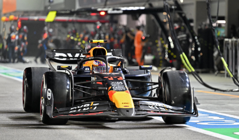 Sergio Pérez terminó el GP de Singapur en la décima posición / Foto: AFP