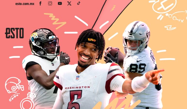 Jayden Daniels y otros novatos la están rompiendo en la NFL / Arte: Abril Hernández