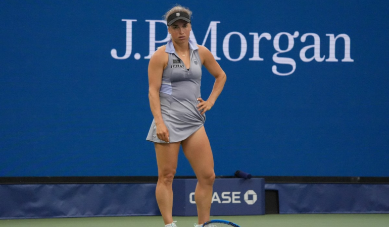 Yulia Putintseva fue eliminada del US Open. Foto: AFP