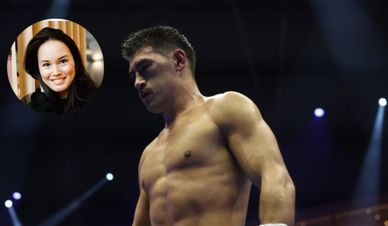 Ekaterina, la exesposa del ruso Dmitry Bivol, quien cayó en su última pelea de box. Foto: Cortesía