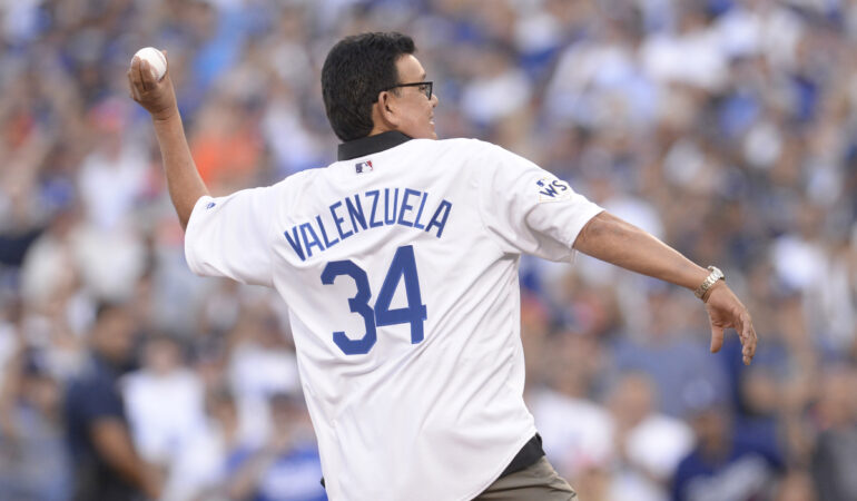 El 11 de agosto se declaró como Día de Fernando Valenzuela en Los Ángeles. FOTO: Reuters