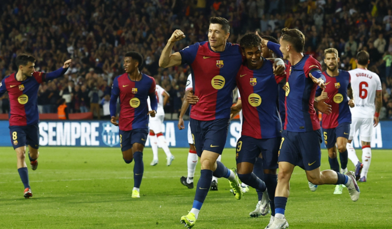 El Barcelona goleó al Sevilla / Foto: Reuters