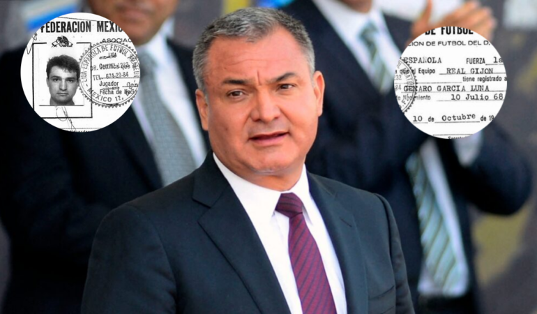 Genaro García Luna jugó futbol en España. Foto: AFP