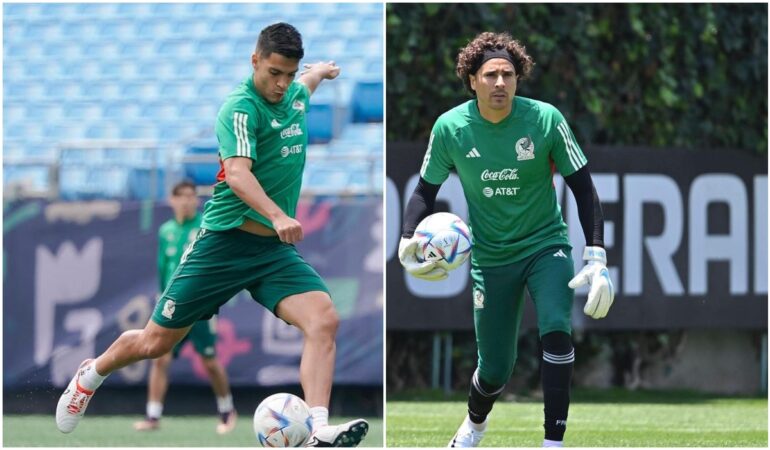 Guillermo Ochoa y Raúl Jiménez encabezaron el entrenamiento de la Selección / Foto: IG Ochoa