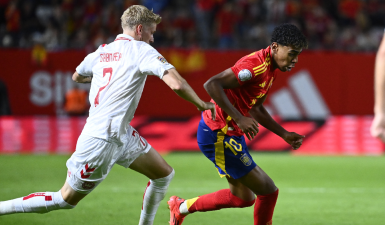 Lamine Yamal salió lesionado y causó baja de la Selección de España. Foto: AFP