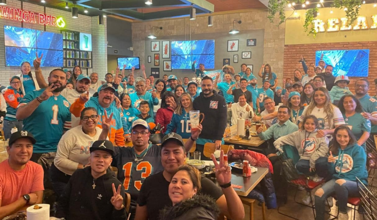 Los Miami Dolphins se reunirán en la Ciudad de México para disfrutar de un partido / Foto: Cortesía Dolphins Nation Mexico