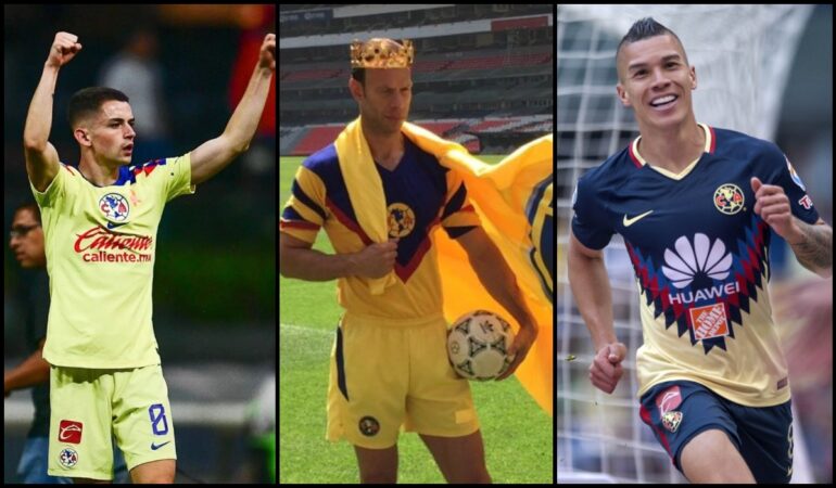 Los ídolos del América festejaron al actual bicampeón de la Liga MX