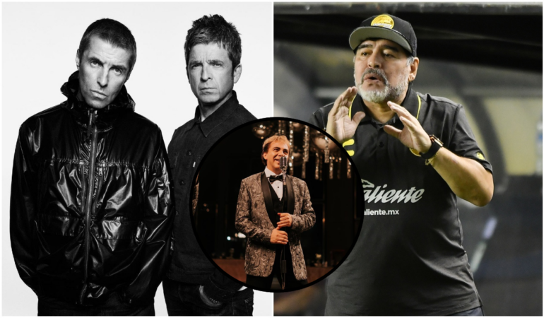Maradona desnudó a Cristian Castro y los hermanos Gallagher / Foto: Mexsport | IG Liam Gallagher
