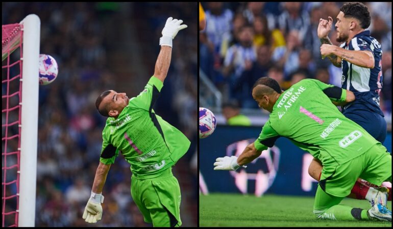 Nahuel Guzmán colaboró en dos de los tres goles de Rayados / Foto: Mexsport