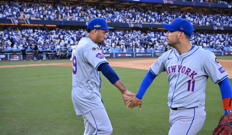 New York Mets vencieron a los Dodgers para empatar la seria. Foto: @Mets