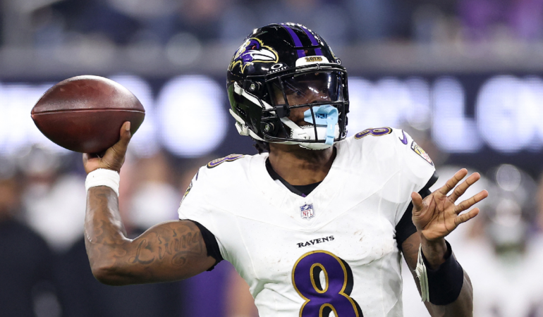 Baltimore Ravens recuperaron sensaciones con una sólida victoria. Foto: AFP