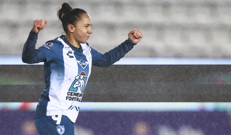 Charlyn Corral alcanzó su tercer título de goleo en la Liga MX / Foto: Mexsport