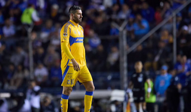 El delantero de Tigres, André-Pierre Gignac listo para encarar otra Liguilla. Foto: Mexsport