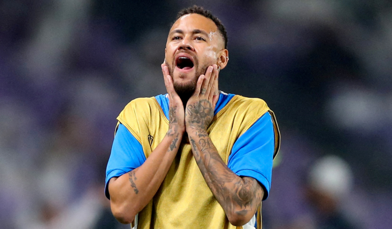 Neymar Jr. sufrió una nueva lesión tras volver después de más de un año inactivo / Foto: Reuters