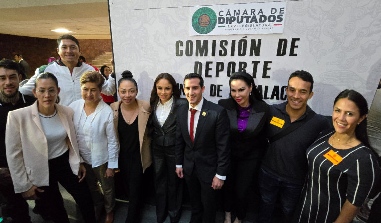 Paola Longoria encabeza la Comisión de Deportes de la Cámara de Diputados. Foto: Oswaldo Figueroa