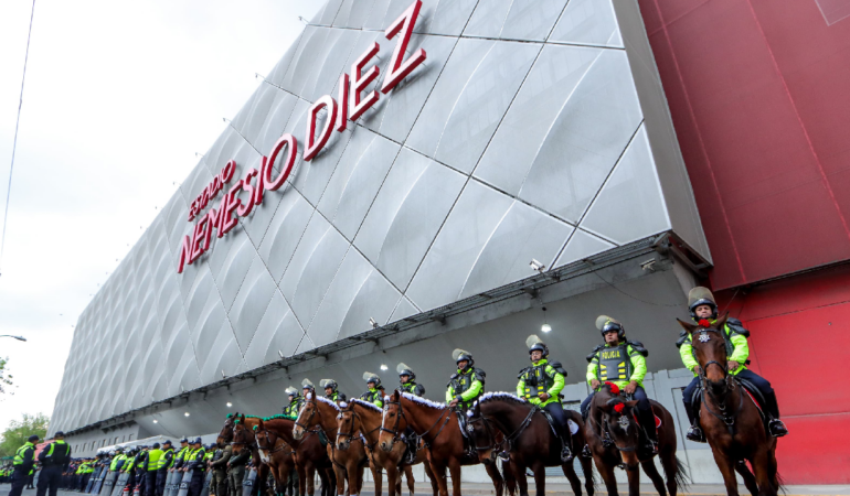 Partido de México vs Honduras cuenta con muchos elementos de seguridad foto_ Oswaldo Figueroa