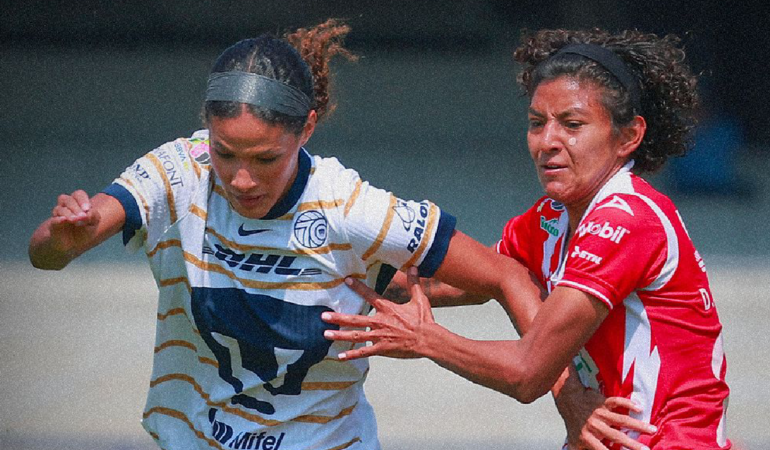 Pumas femenil marcha en la sexta posición del torneo foto_@ligabbvamxfemenil