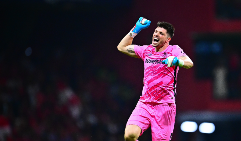 Tiago Volpi contento con el reaccionar del Toluca. Foto: Mexsport