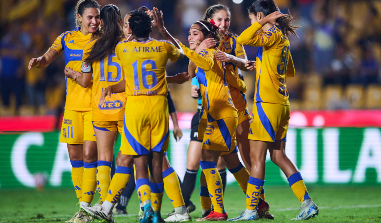Tigres sumó otra histórica goleada en la Liga MX Femenil. Foto: Mexsports