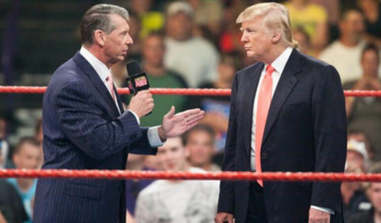 Vince McMahon y Donald Trump tuvieron una intensa rivalidad. FOTO: Cortesía WWE