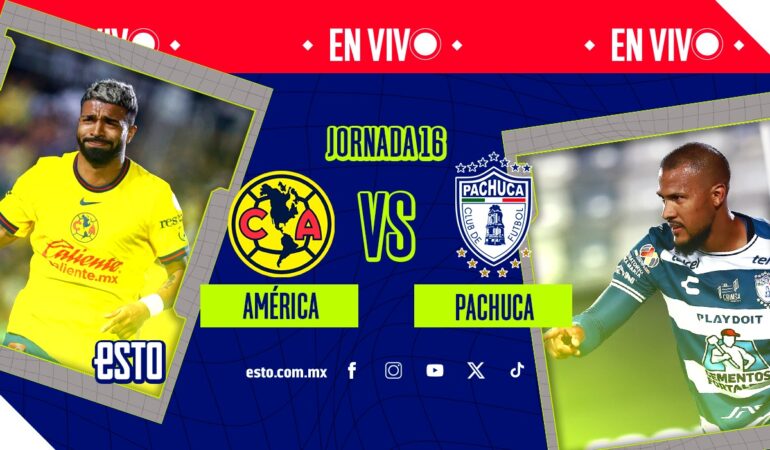 América vs Pachuca partido de la Jornada 16 del Apertura. Arte: Noé Gómez
