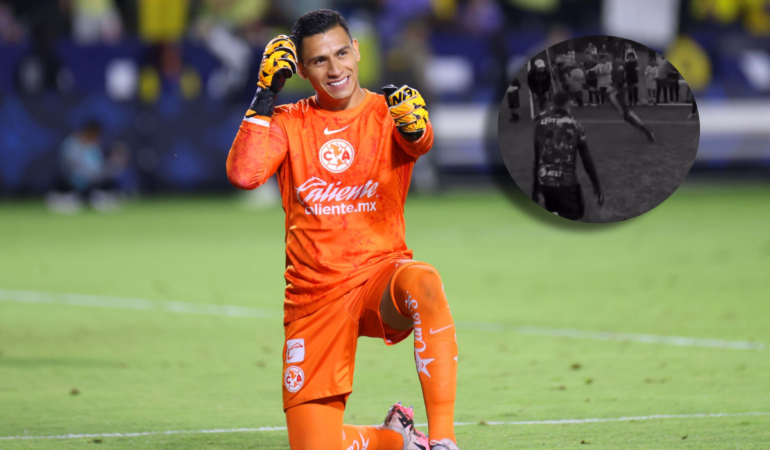 Luis Ángel Malagón sorprendió a los niños con un entrenamiento / Foto: Mexsport
