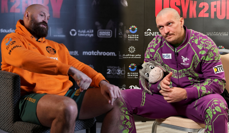 Oleksandr Usyk y Tyson Fury se enfrentan en un duelo de pesos completos / Foto: Reuters