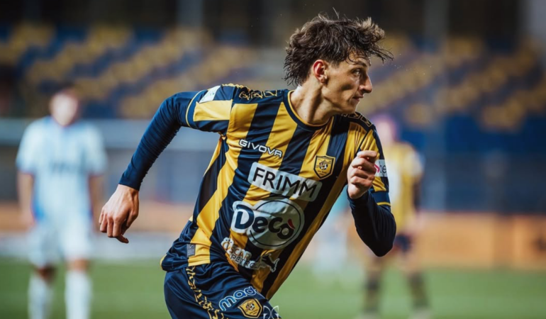 Romano Floriani Mussolini marcó su primer gol como profesional / Foto: IG Romano Mussolini