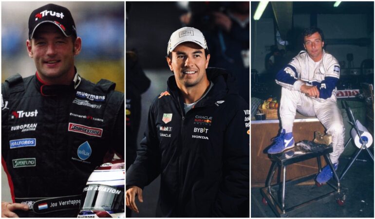 Sergio Pérez, Joss Vertappen y Ricardo Patrese, los peores coequiperos. Foto: Cortesía