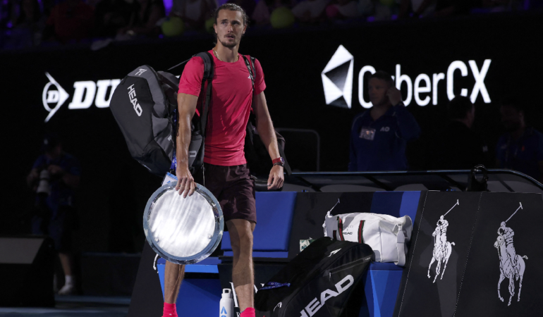 Alexander Zverev se quedó cerca de ganar el Australian Open. Foto: AFP