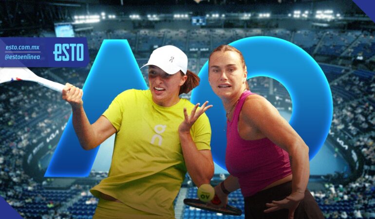 Aryna Sabalenka e Iga Swiatek. Arte: Abril Hernández