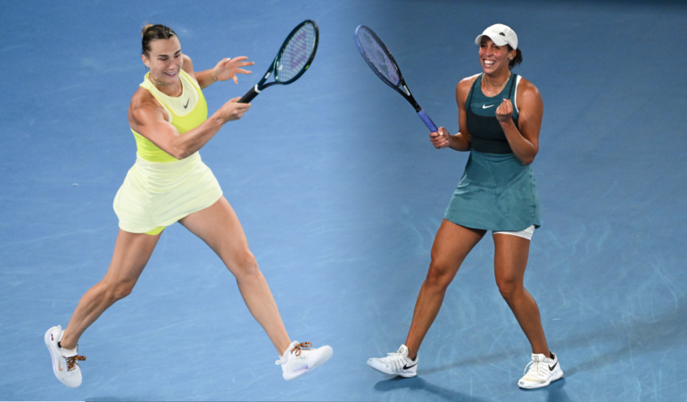 Aryna Sabalenka y Madison Keys se enfrentan por el primer Grand Slam del año / Foto: AFP